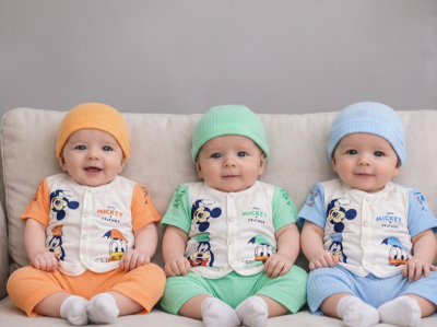 MICKEY MOUSE NEWBORN DRESS WITH CAP