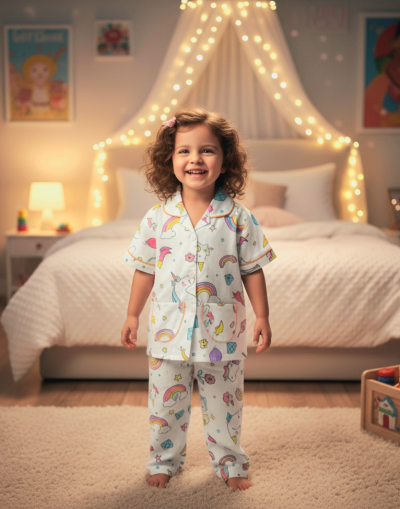 Night Suit For Baby Girls | Angel Care 