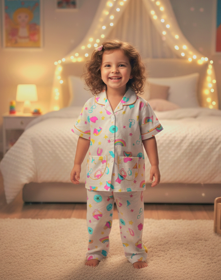 Night Suit For Baby Girls | Angel Care  Image 3