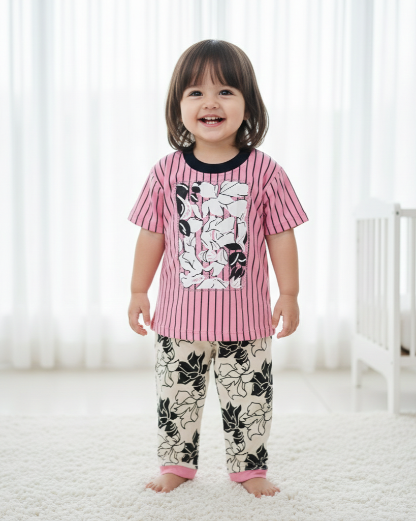 Night Suit For Baby Girls | Angel Care  Image 11